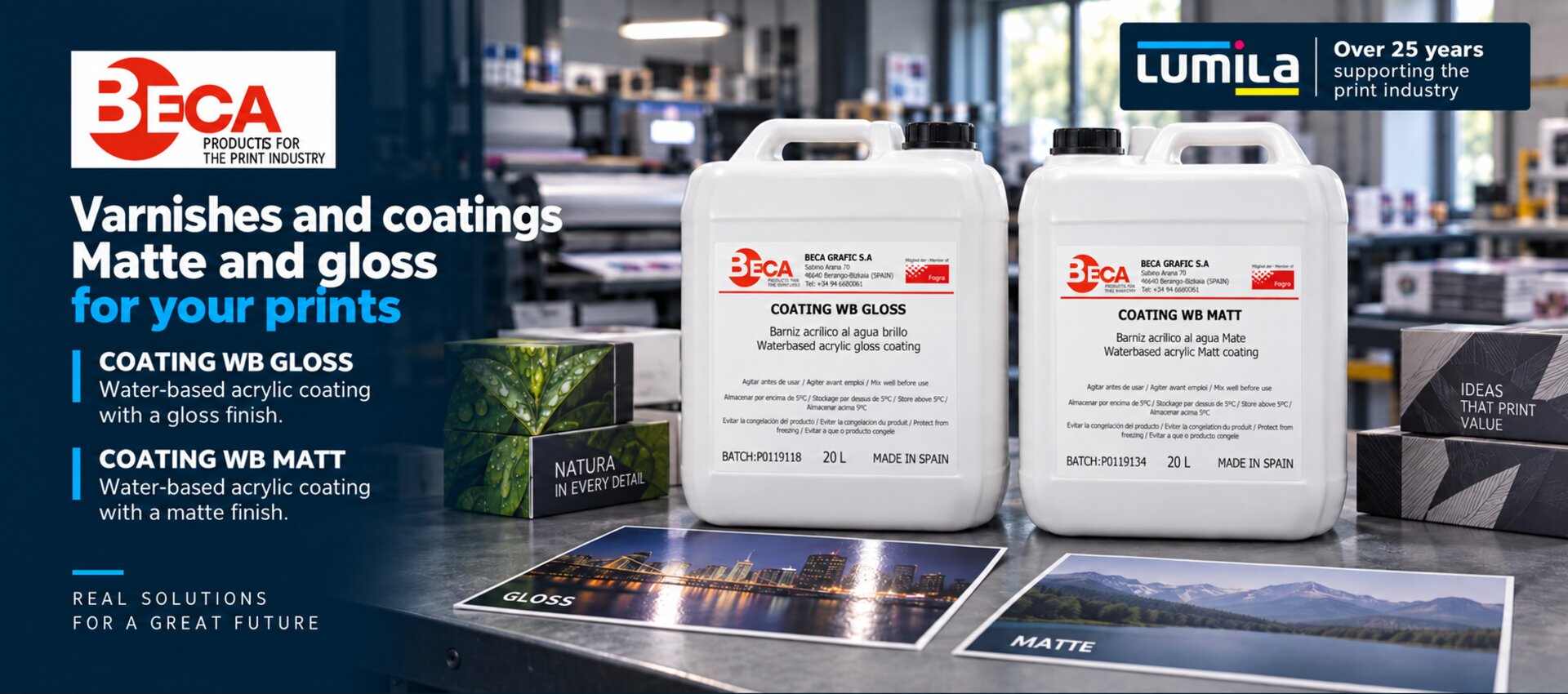 BECA COATING WB GLOSS and COATING WB MATT