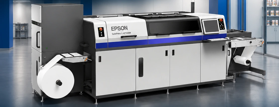 Prensa digital de etiquetas Epson SurePress L-4733AW