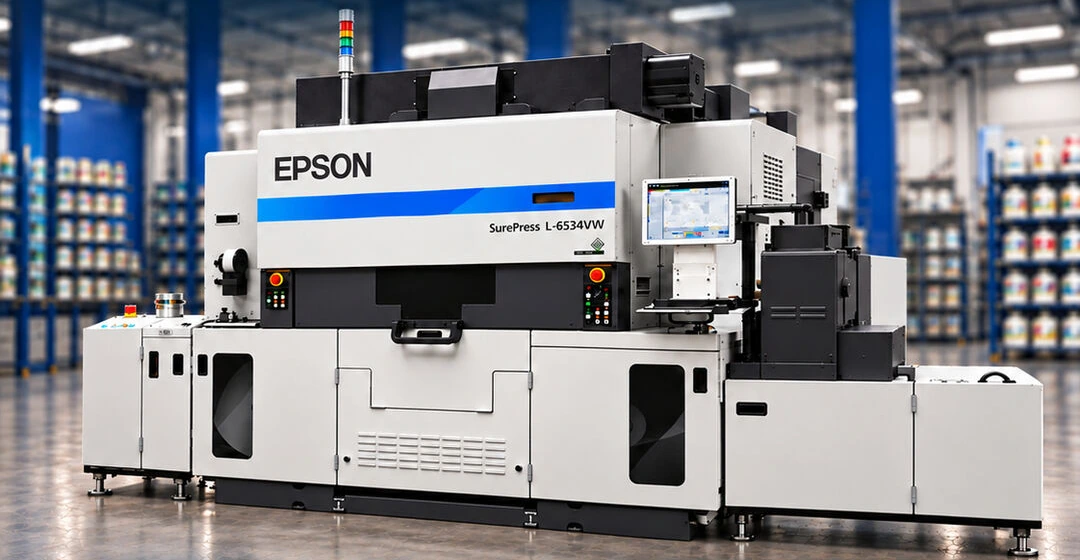 Prensa digital de etiquetas Epson SurePress L-6534VW